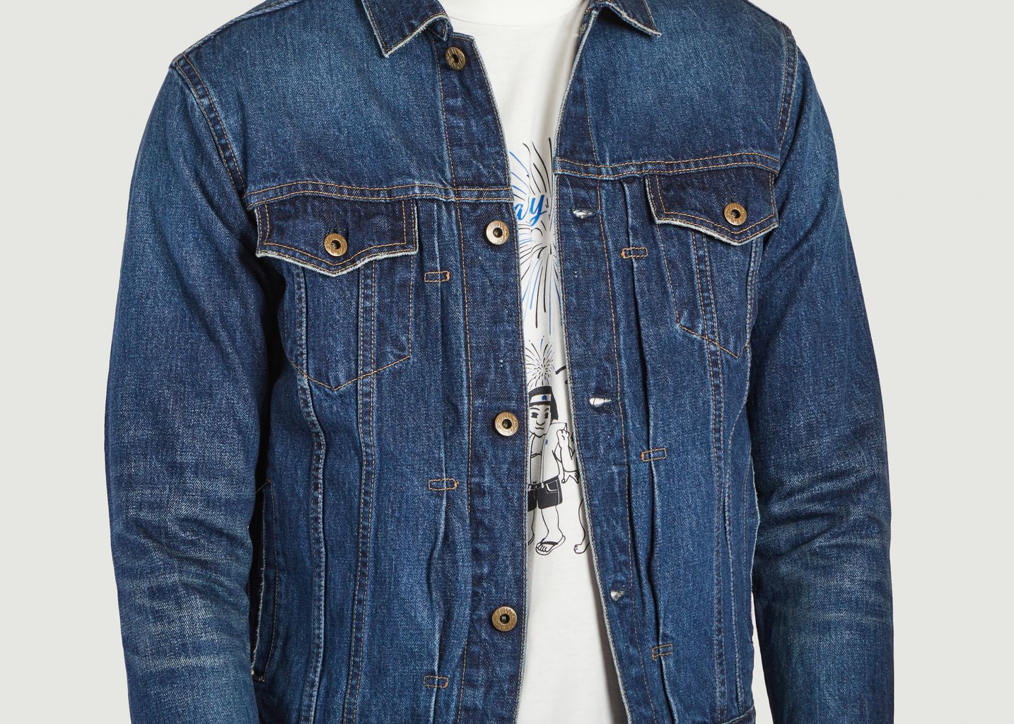 Straight cut denim jacket - Japan Blue Jeans